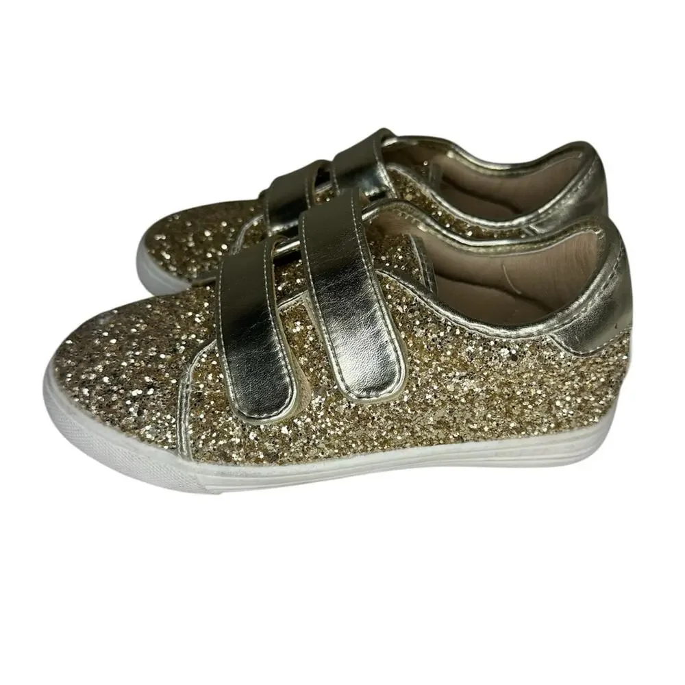 Felix & Flora Glittery T-Strap Sneakers Size 12